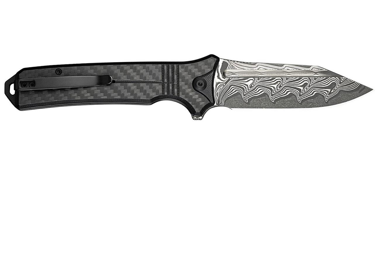 Civivi Neurohaptic C23080-DS1 Damascus, Carbon Fiber Overlay G10, zakmes