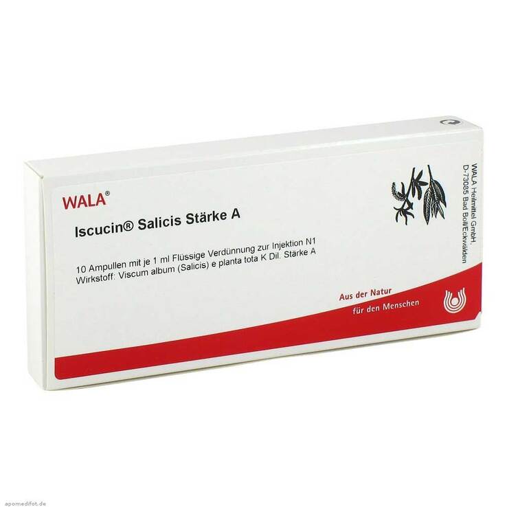 Iscucin Salicis Stärke A Ampullen, 10X1 ml