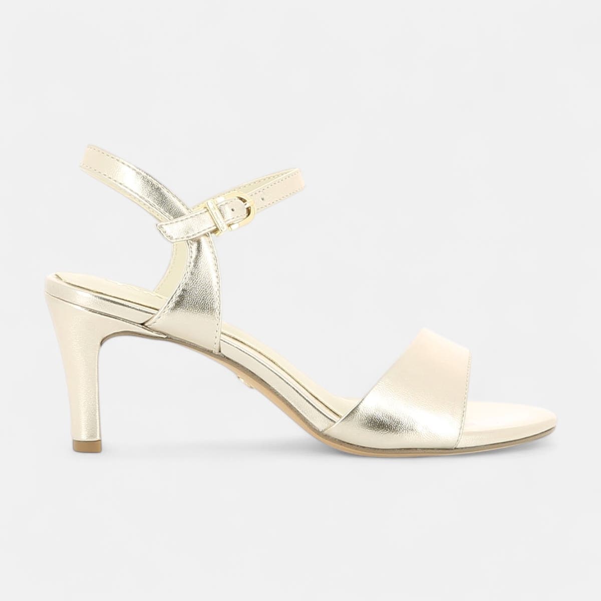 Nu-pieds à talon Femme or