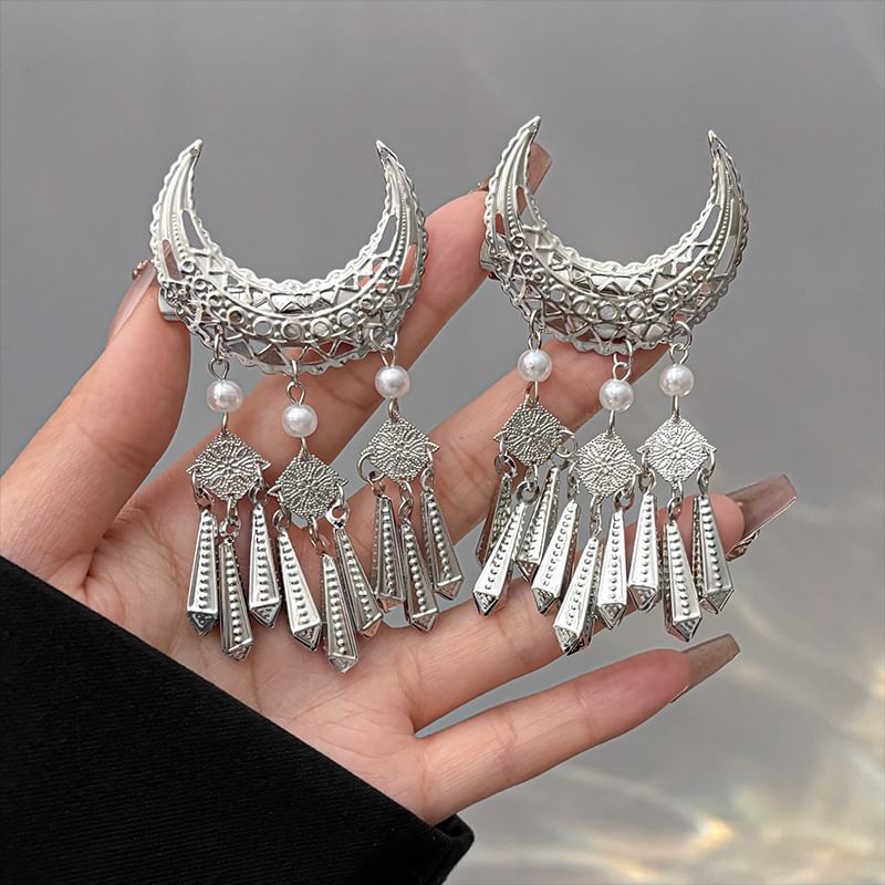 LIDO - Maan Fringed Alloy Haarspeld / Set