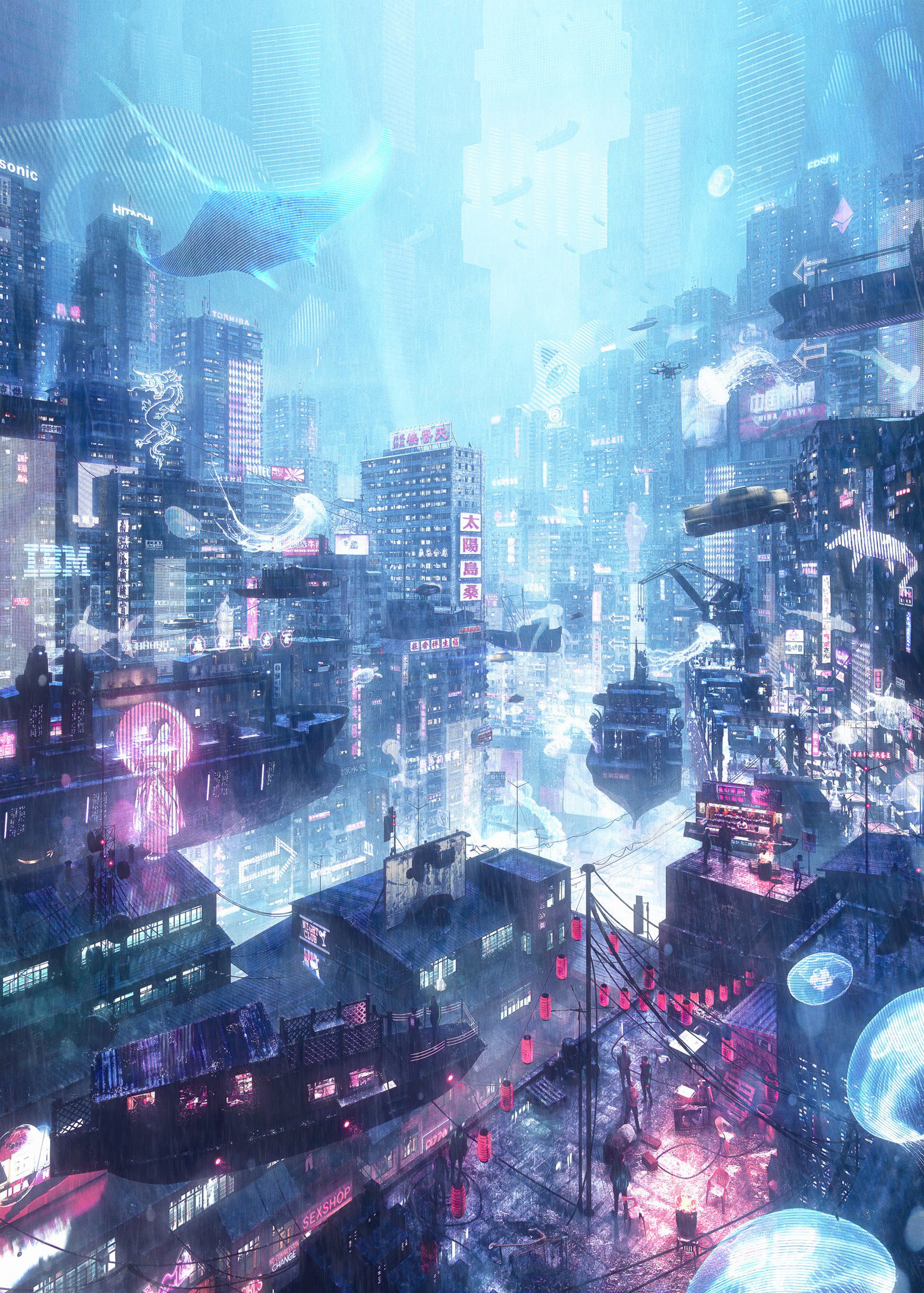 Neo Kowloon by Arnaud Imobersteg - Limited Edition. Edition of: 150. Signed.