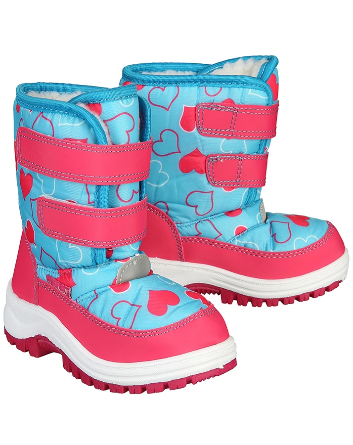 Klett-Boots SNOW HEARTS gefüttert in blau/pink