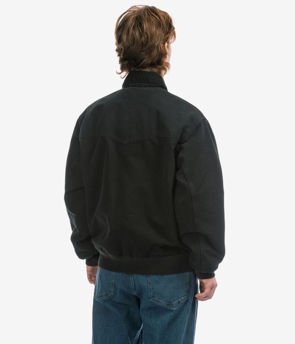 Carhartt WIP OG Santa Fe Organic Dearborn Jacke (black black stone canvas)