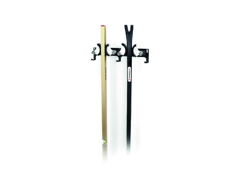 Flip Clip Gerätehalter-Set Flip Clip Duo Pulverbeschichtetes Aluminiumgrundgestell mit weissem Halter