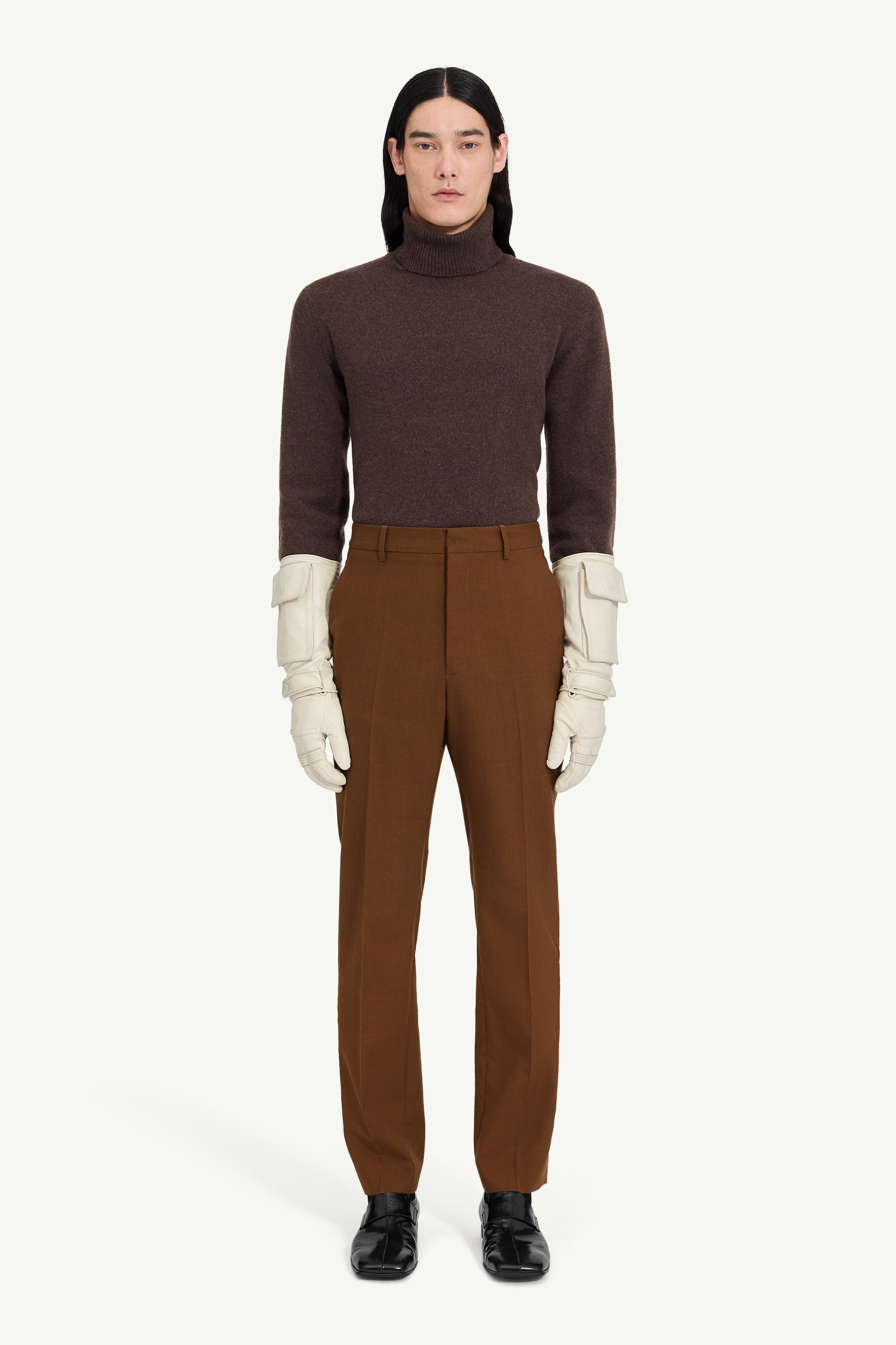 Pantalon en feutre de laine pour homme | MM6