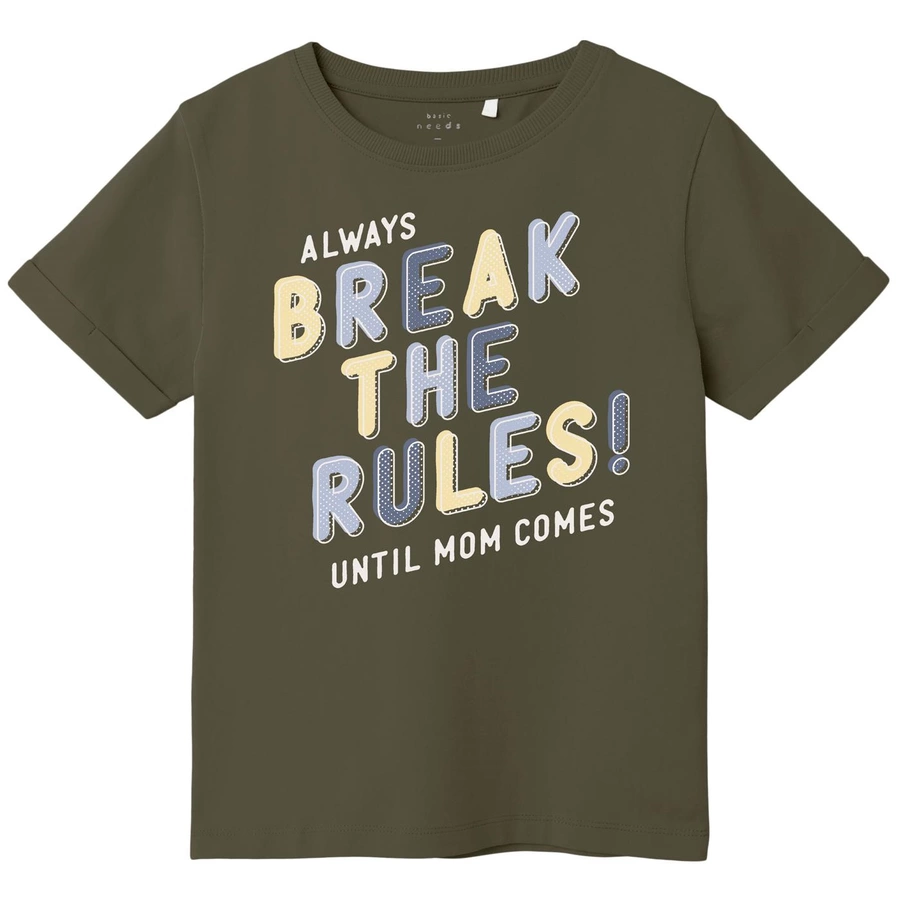 name it T-Shirt Nmmvux Olive Night