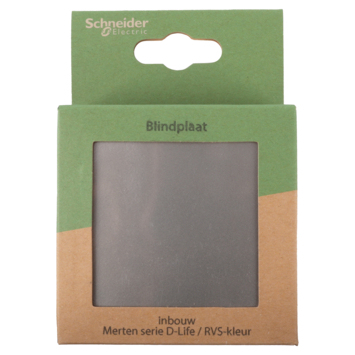 Merten D-Life blindplaat edelstaal