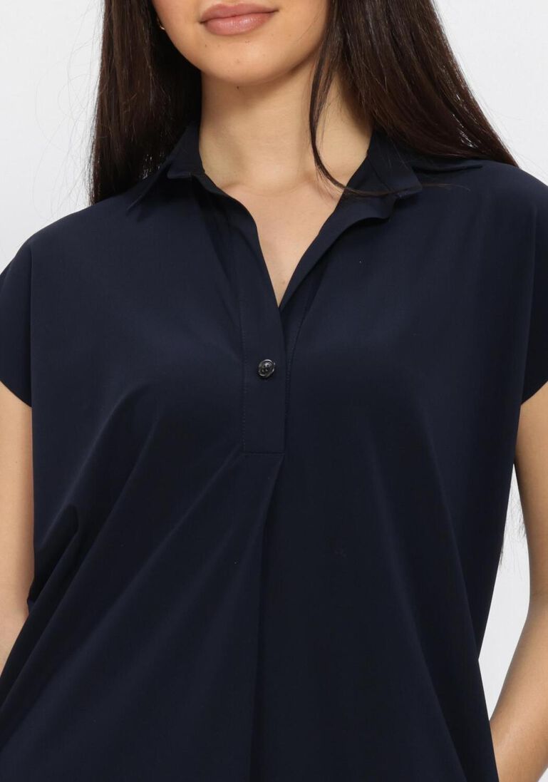 blauwe penn & ink midi jurk dress
