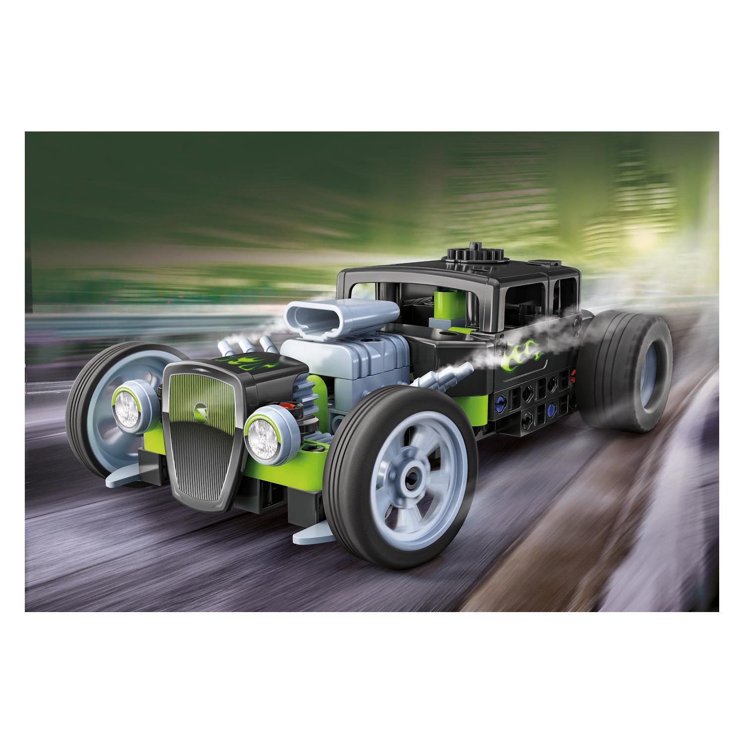 Clementoni Wetenschap & Spel Mechanica - Hot Rod, 2in1