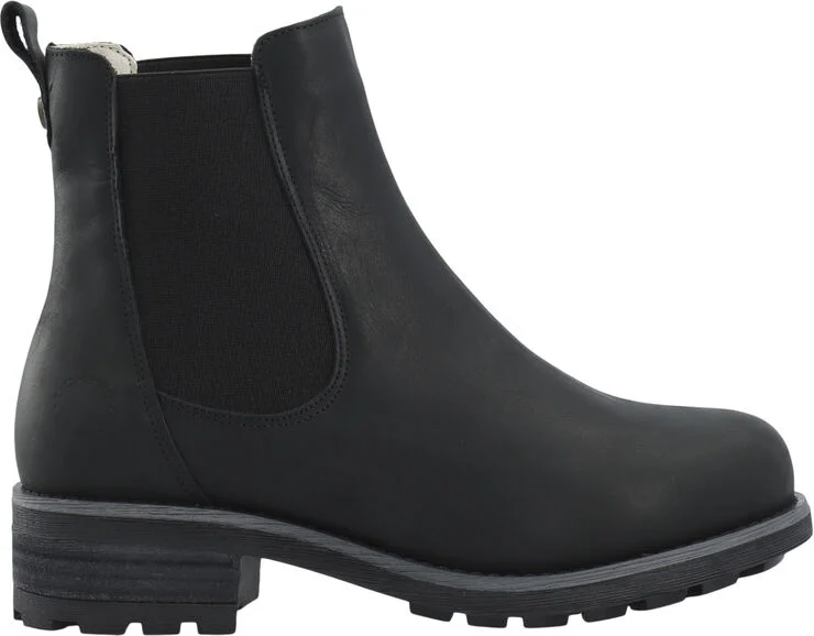 Cashott CASKARLA Chelsea Boot WR Warm Lining Oil Nubuck Black