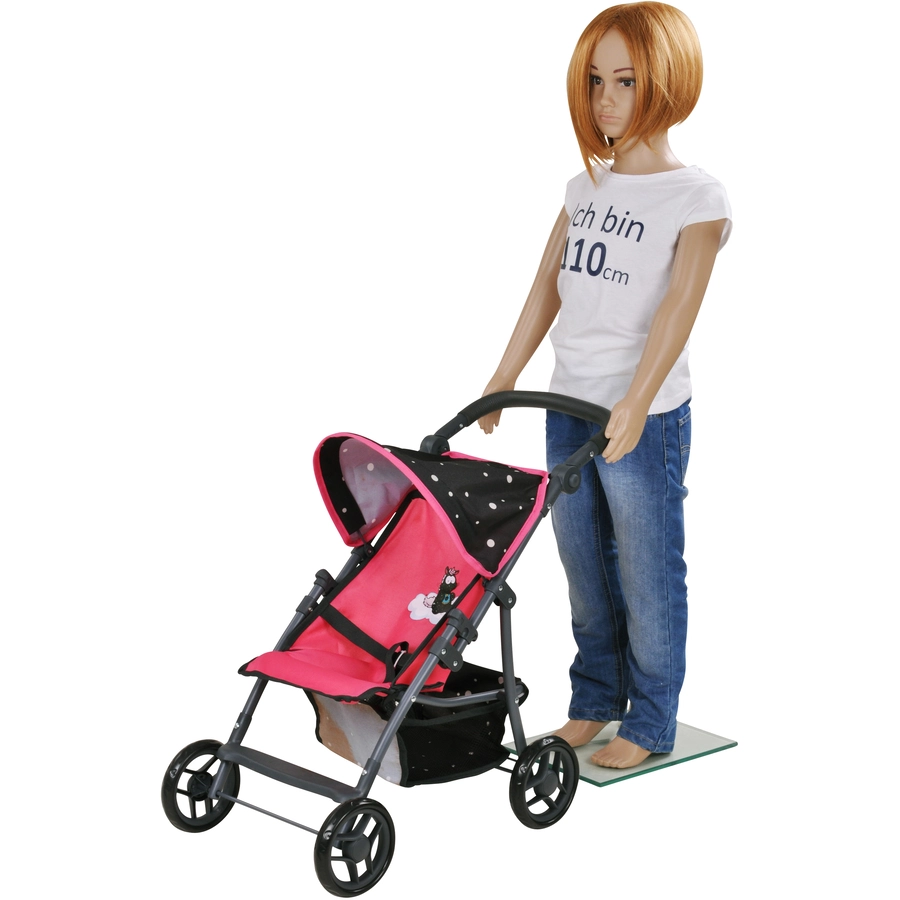 knorr toys® Puppenbuggy Liba NICI Theodor Carbon schwarz