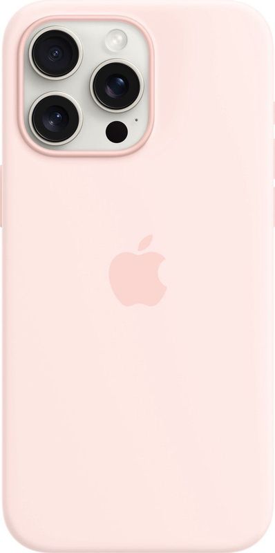 Apple Siliconenhoesje Geschikt voor MagSafe iPhone 15 Pro Max - Light Pink