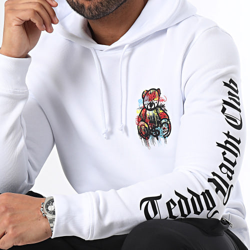 Sweat Capuche Essentials Art Series Dripping Chest Blanc
