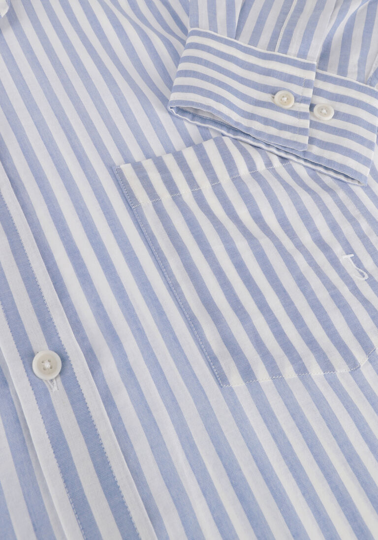 BUTCHER OF BLUE blauwe butcher of blue casual overhemd stevie stripe shirt