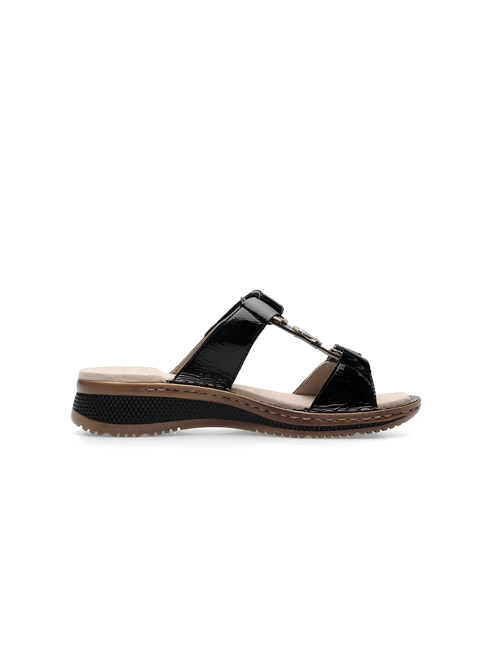Pantolette Hawaii schwarz