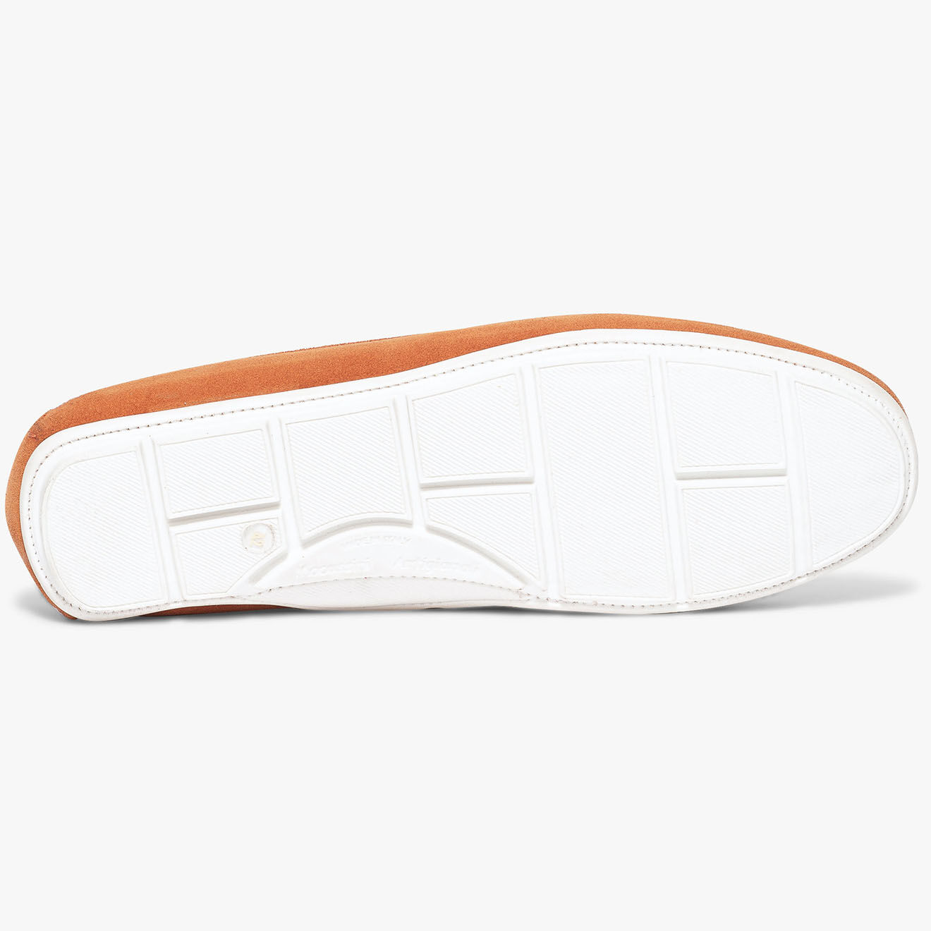 Bocage Mocassins en Velours de Cuir Symmaque orange