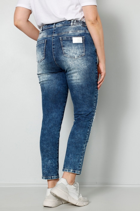 Jeans, Slim Fit, Statement-Print, 5-Pocket