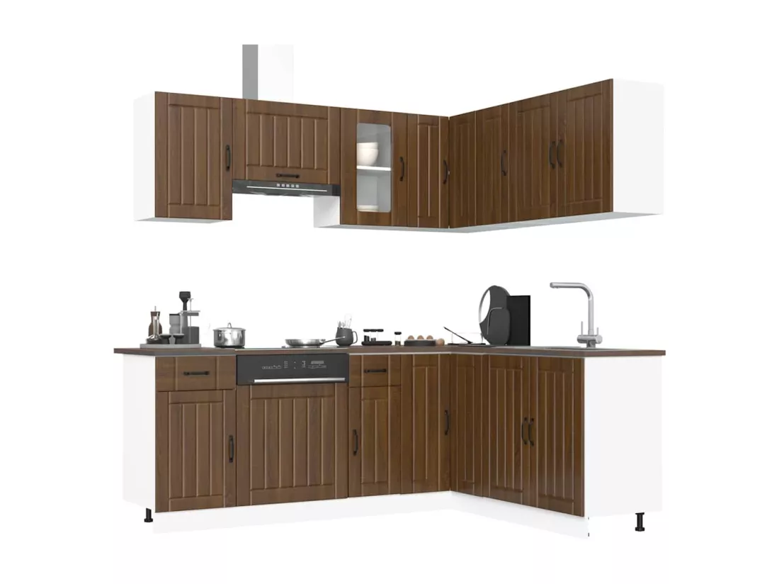 Ensemble d'armoires de cuisine 11 pcs Kalmar bois d'ingénierie