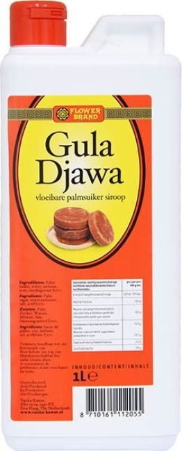 Flower Brand Gula Djawa Vloeibare Palmsuiker Siroop 1ltr