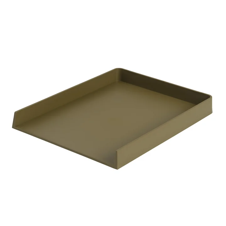 Muuto - Arrange Desktop Tablett, 32 x 25 cm, braungrün