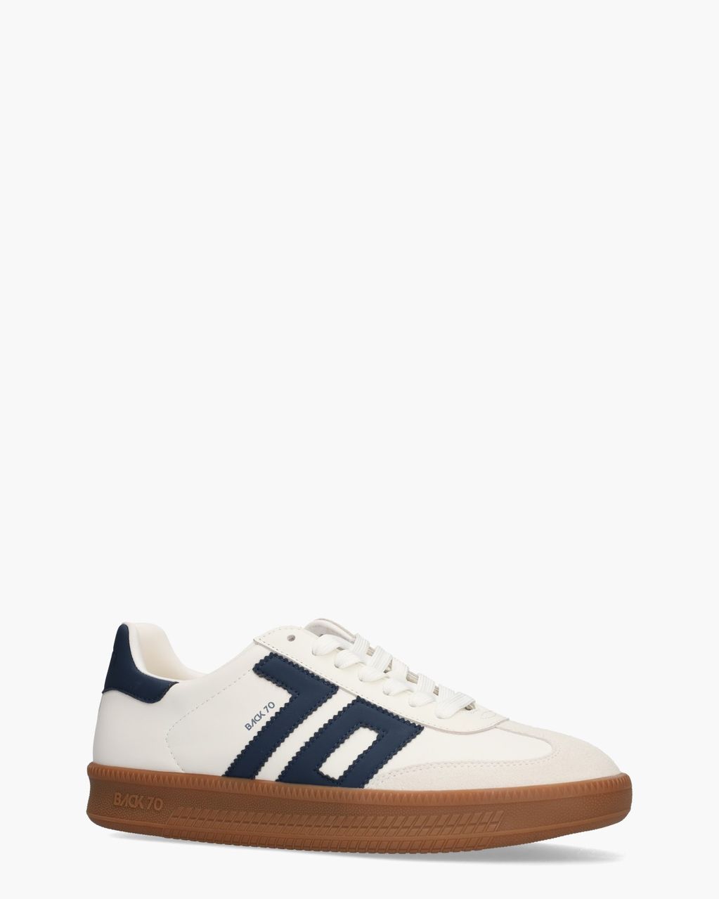 Back 70 Double Cloud V26-02 Wit/Donkerblauw Herensneakers