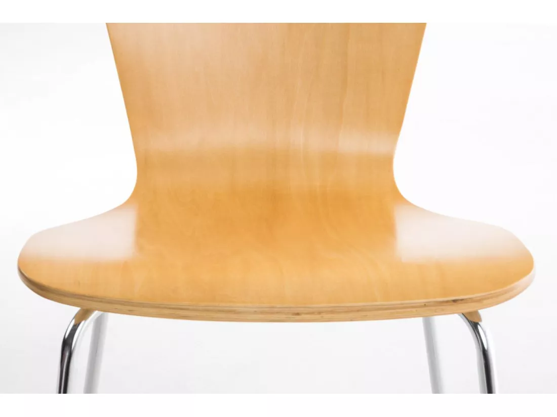 Lot de 8 Chaise de conférence - Bois & Nature - Nature - Aaron