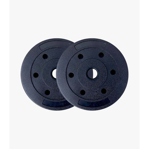 Conjunto de 2 anilhas de 1,25 kg a 15 kg