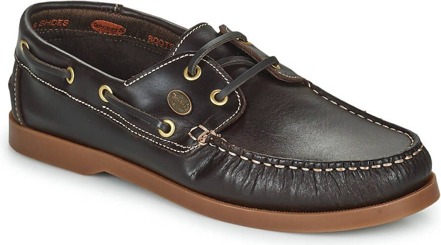 Dockers by Gerli heren leren mocassin donkerbruin