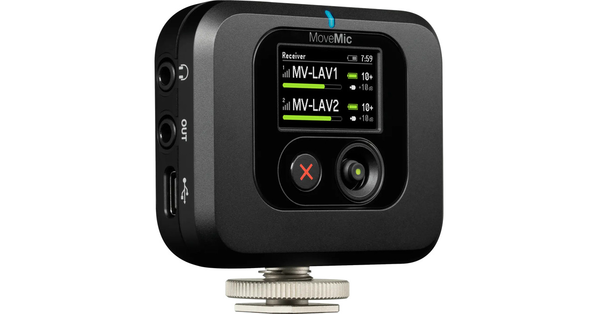 SHUREMoveMic Two ontvangerkit microfoon  (Zwart)