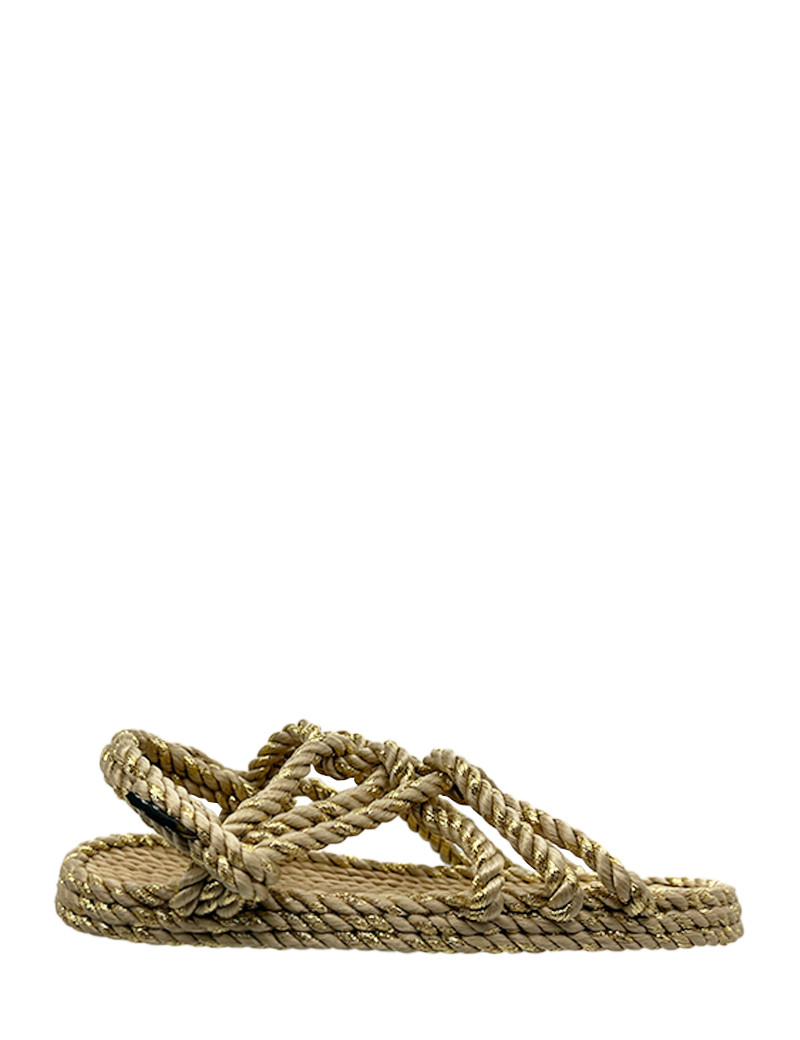 NOMADIC SANDALES JC BEIGE PAILLETTES DORÉES