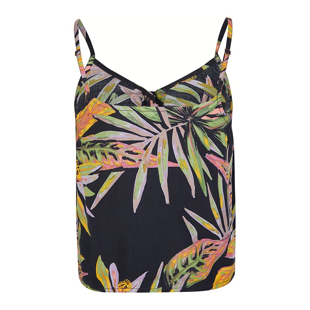 O'Neill TIARE - Débardeur Femme black tropical flower