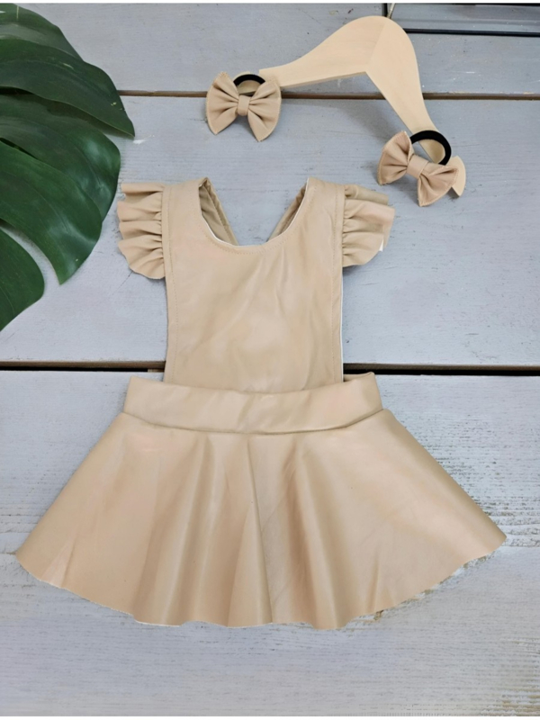 Suspender dress - beige