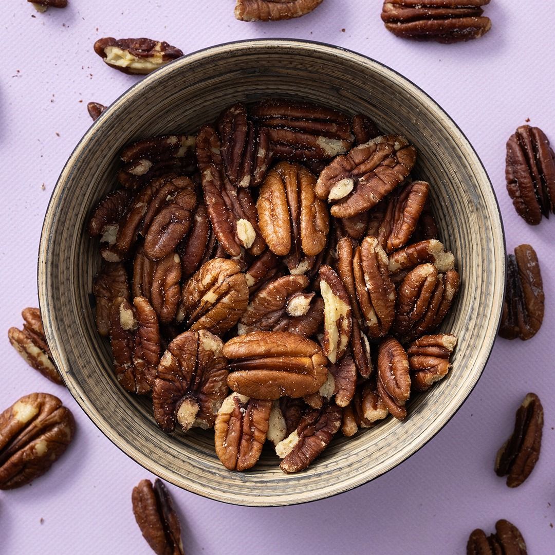 Pecannoten gebrand gezouten
