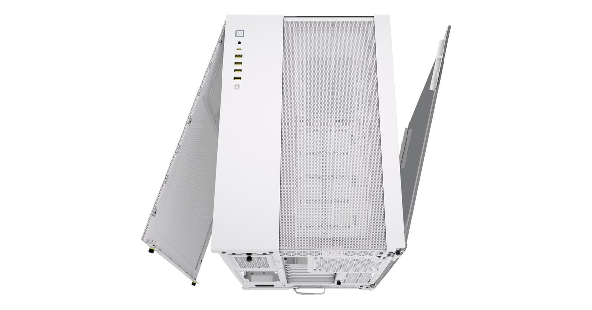 Corsair6500X midi tower behuizing  (Wit | 4x USB-A | 1x USB-C | Tempered Glass)