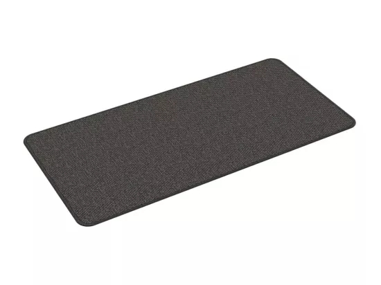 Tapis de couloir aspect sisal anthracite 50x100 cm