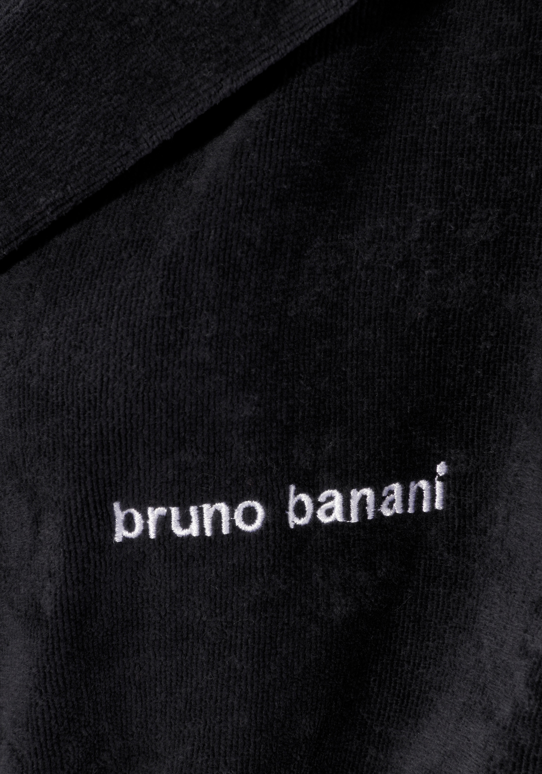 Bruno Banani Unisex-Bademantel »Daniel, ideal für Sauna & Spa, Hotelbademantel, Morgenmantel«, 1 Stk. Damen & Herren Bademantel, lang, mit Taschen, S-5XL