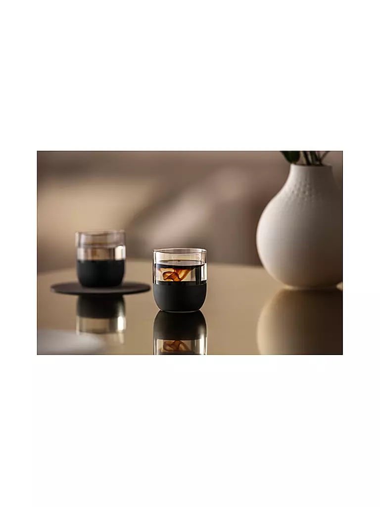 VILLEROY & BOCH Schnapsglas Set 4er MANUFACTURE ROCK 40ml schwarz