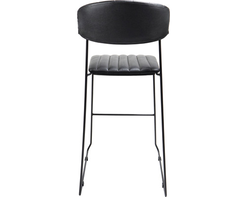 Veba Mundo barkruk, 105 x 46,5 x 49 cm, staal, zwart