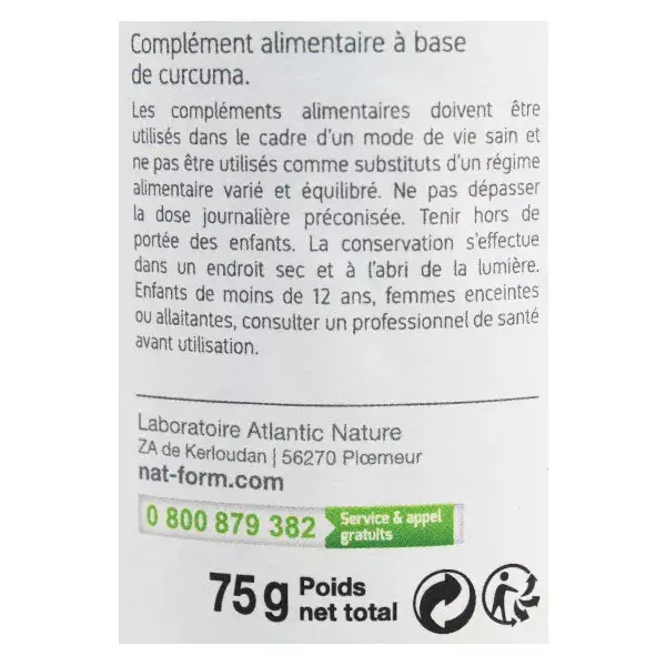 Nat & Form Original Curcuma 200 gélules