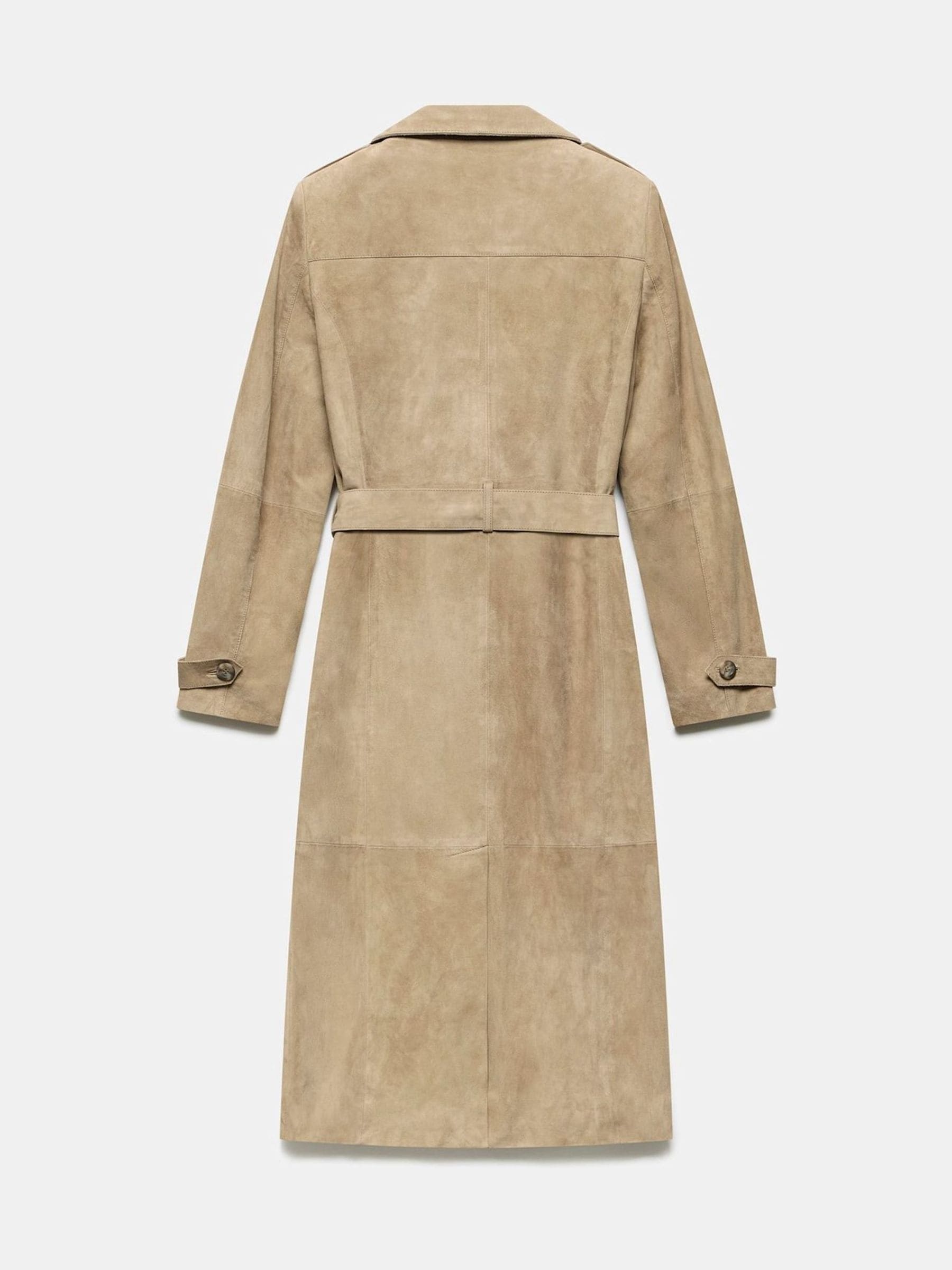 Mint Velvet Suede Trench Coat