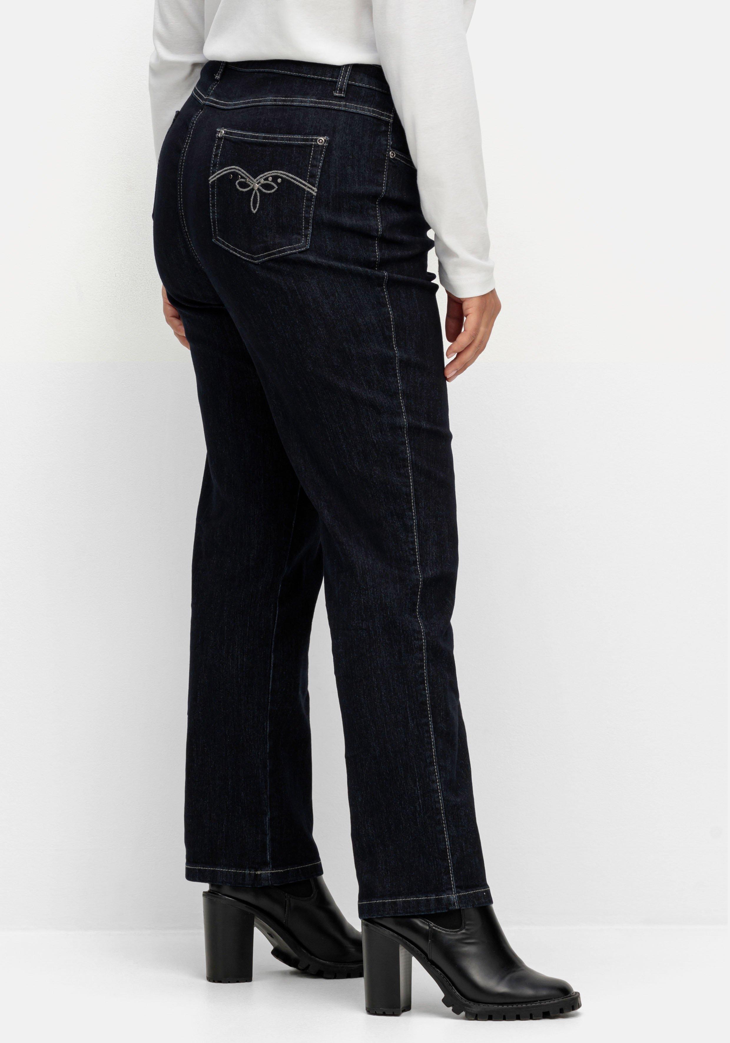 Gerade Jeans in 5-Pocket-Form