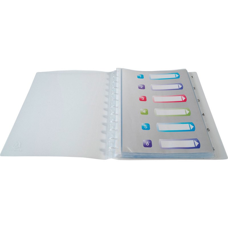 Protège-documents amovible Exacompta Crystal polypropylène A4 30 pochettes - 60 vues