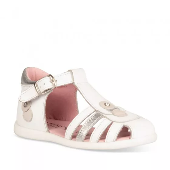 Sandales BLANC NINI & GIRLS CUIR