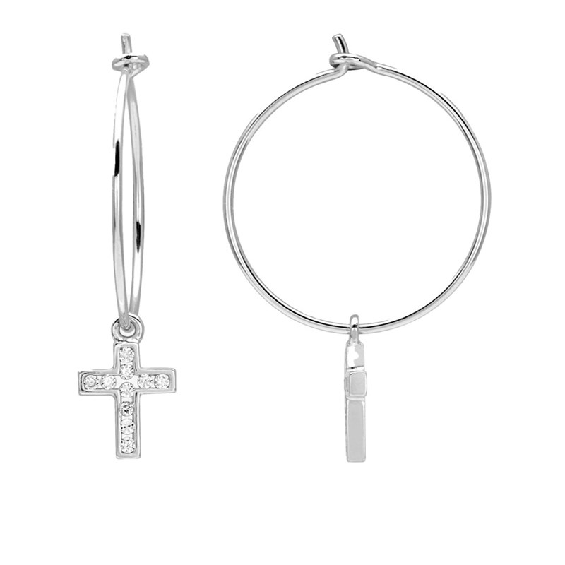 Boucles d'oreilles Femme - Oxyde de zirconium - Argent 925