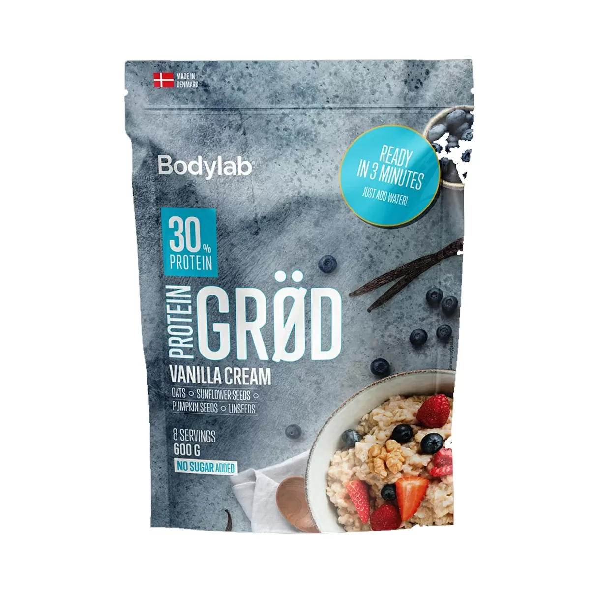 Bodylab Protein Grød Vanilla Cream - 600 g