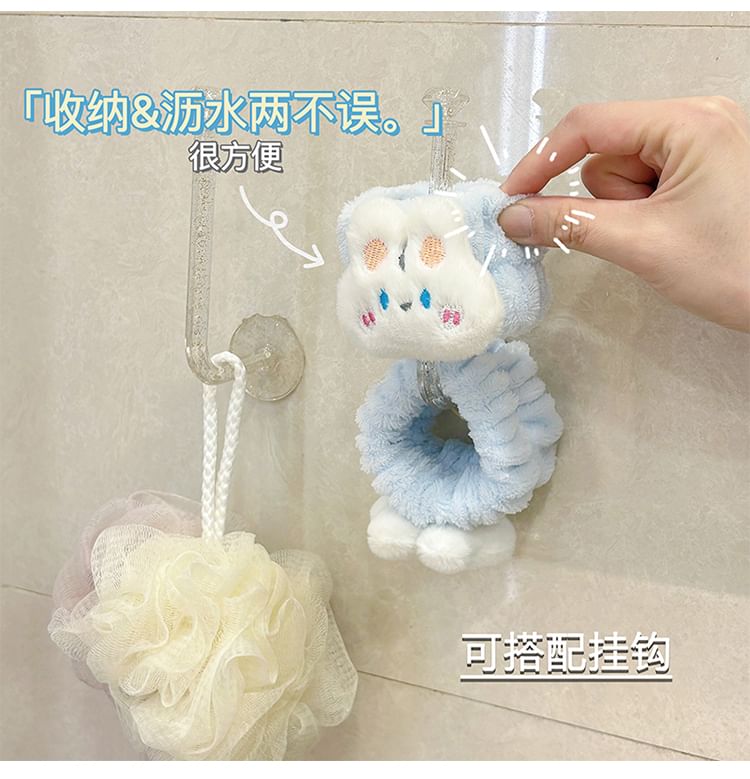 Baburu - Animal Face Wash polsband / hoofdband / haak / set