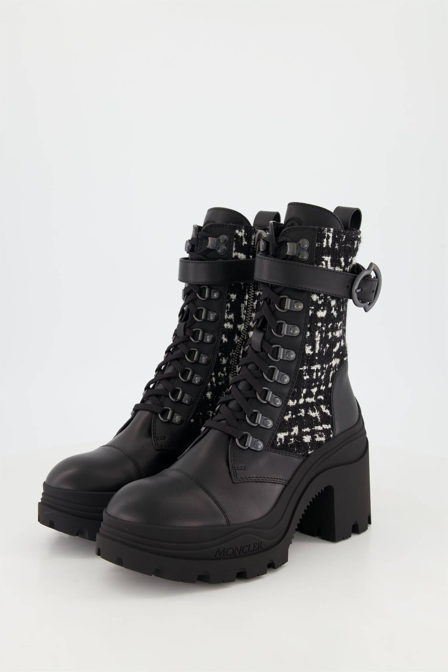 Moncler| Damen Schnürstiefeletten ENVILE  BUCKLE ANKLE BOOTS