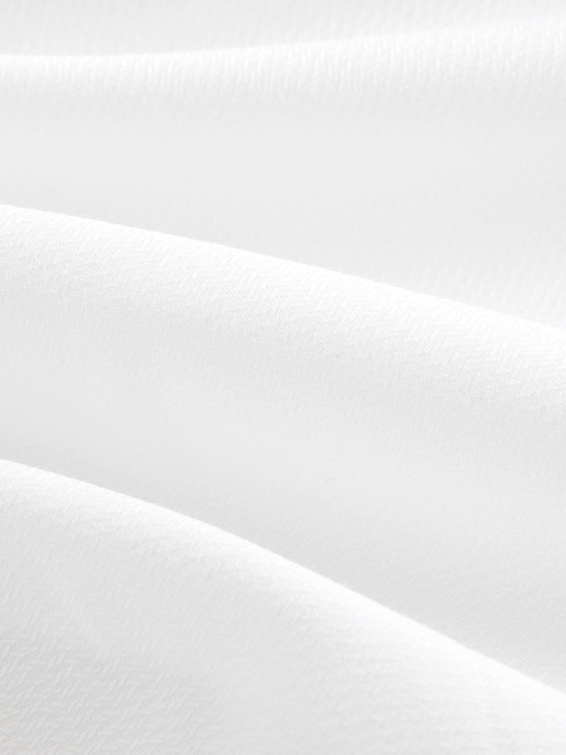 Witte structuur/zwarte vlinderdas - Regular Fit Double Cuff Shirt And Bow Tie Pack