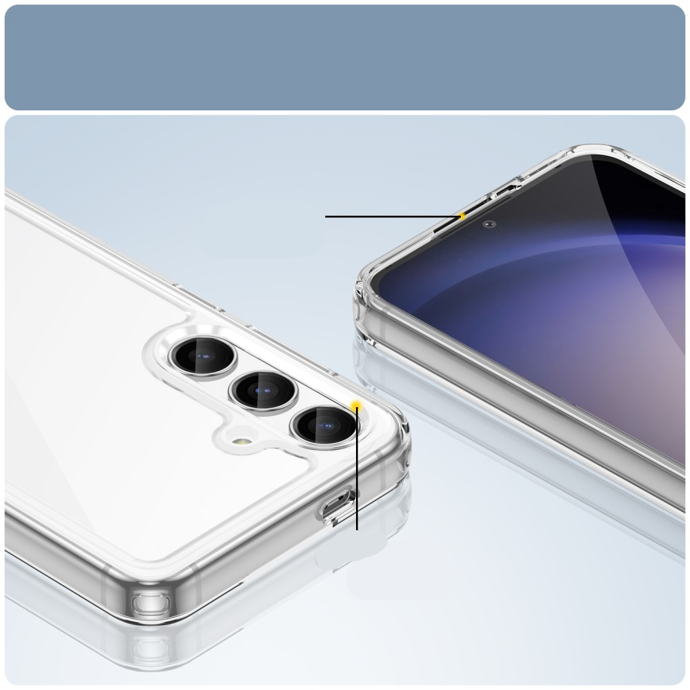 Samsung Galaxy S24  Plus Hybrid Hülle TPU Bumper   Acryl Rückseite - Transparent