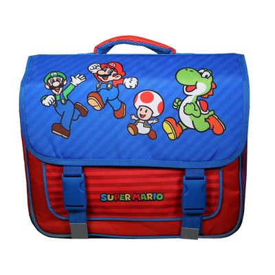 Cartable Super Mario - 38 cm - 2 compartiments - multicolore - Bagtrotter